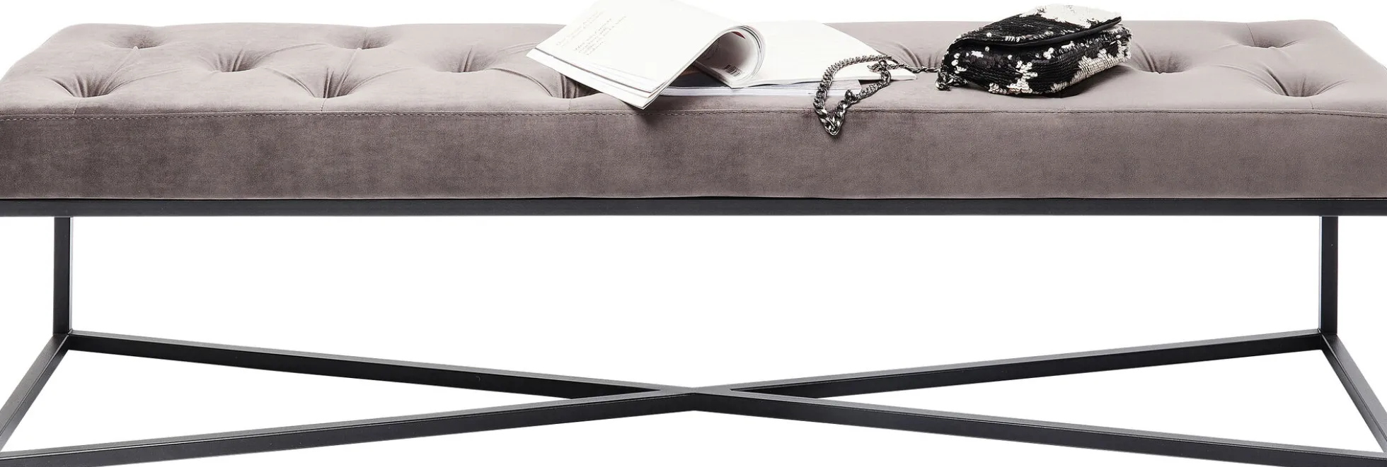 Ławka Crossover 150x40 cm szara