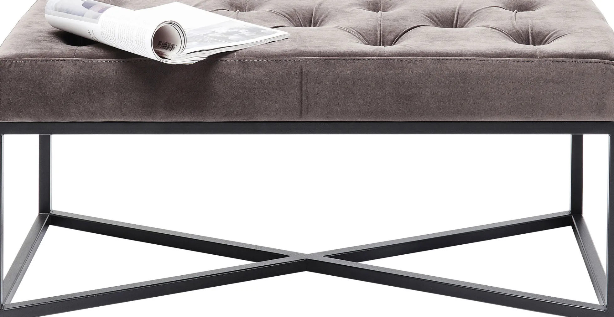 Ławka Crossover 90x40 cm szara