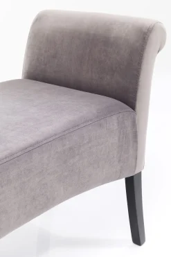 Ławka Motley Velvet 110x61 cm srebrnoszara
