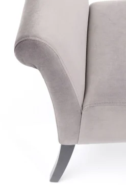 Ławka Motley Velvet 110x61 cm srebrnoszara