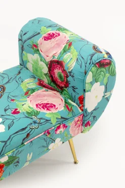 Ławka Trono Flower Fever niebieska 140 cm