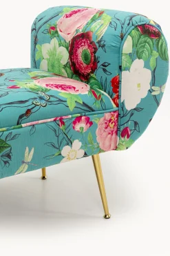 Ławka Trono Flower Fever niebieska 140 cm