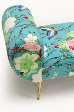 Ławka Trono Flower Fever niebieska 140 cm