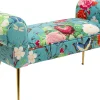 Ławka Wing Flower Fever niebieska 100 cm