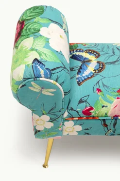 Ławka Wing Flower Fever niebieska 100 cm