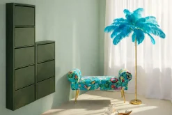 Ławka Wing Flower Fever niebieska 100 cm