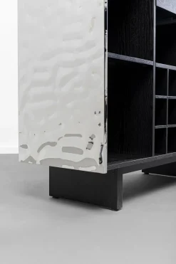 Barek ekskluzywny srebrny stal nierdzewna 120x105 cm
