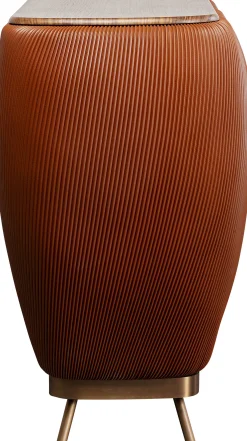 Barek nowoczesny brązowy z blatem roboczym 127x108 cm