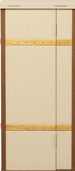 Barek rozkładany kremowy tapicerowany 100x114 cm