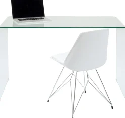 Biurko Clear Club 125x60 cm transparentne