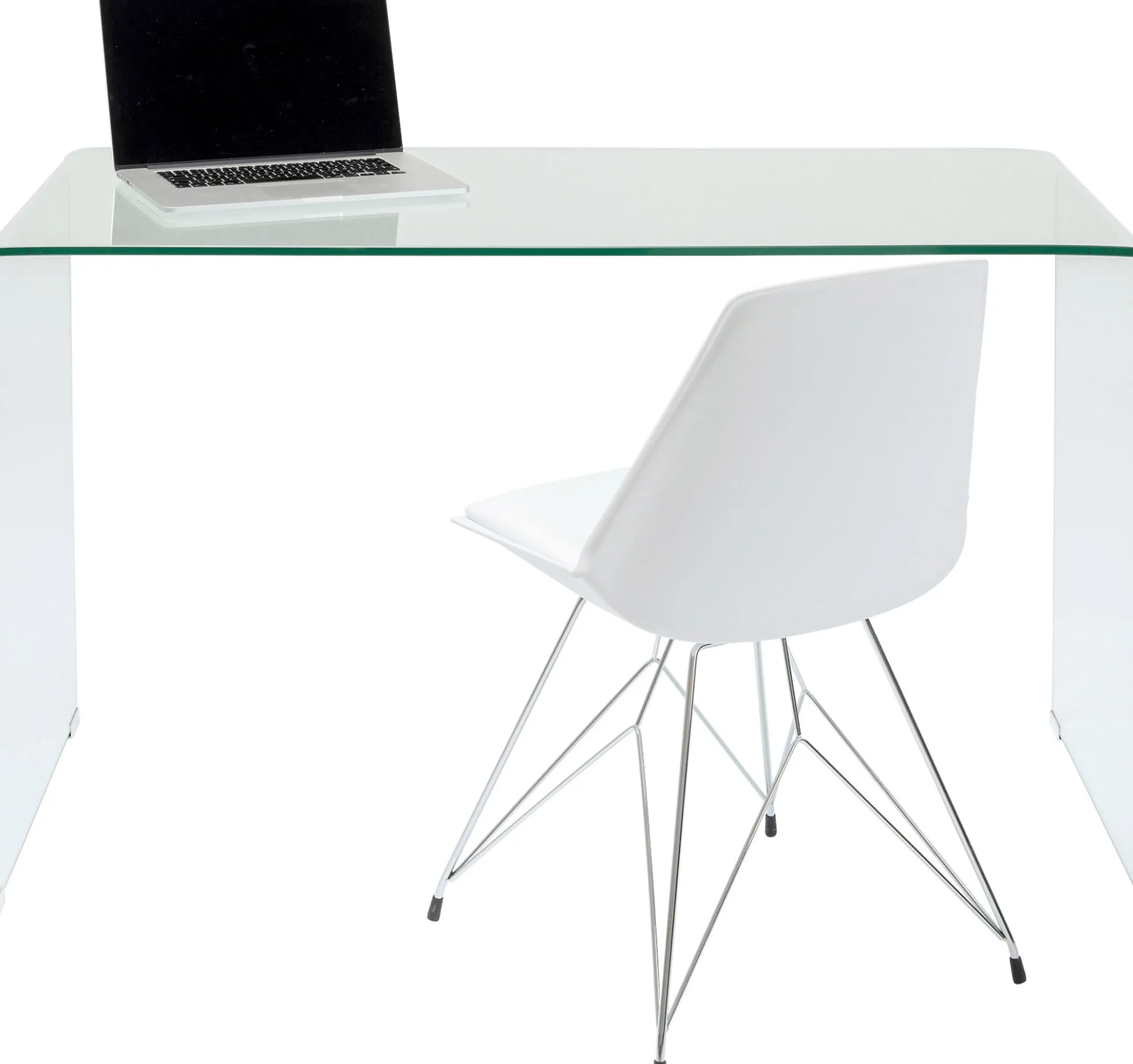 Biurko Clear Club 125x60 cm transparentne