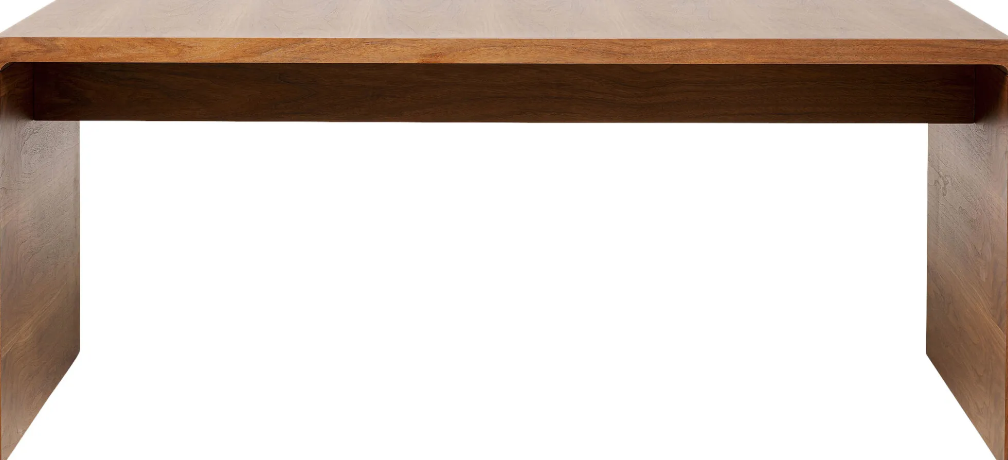 Biurko duże fornirowane orzech 180x85 cm