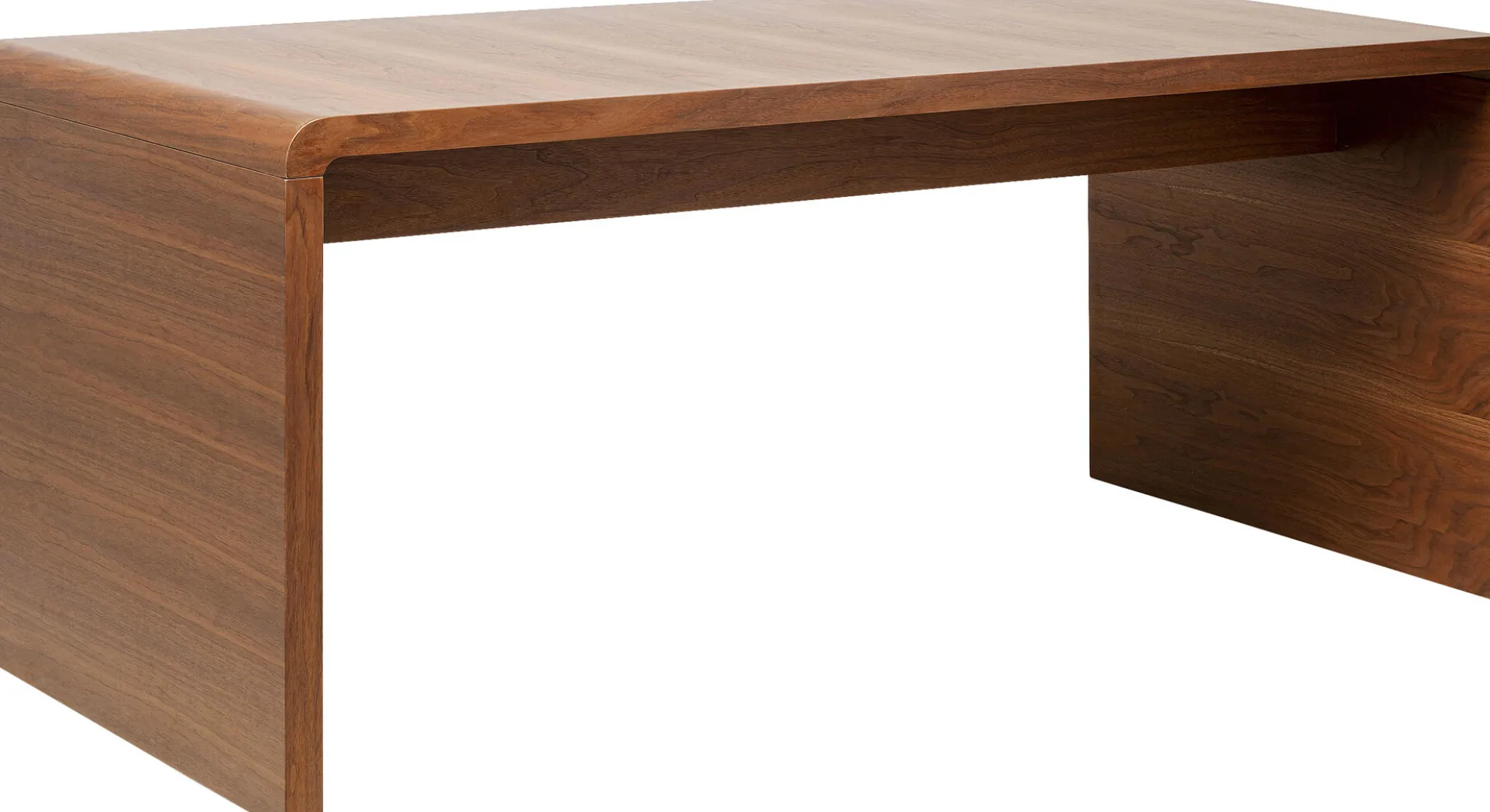 Biurko duże fornirowane orzech 180x85 cm