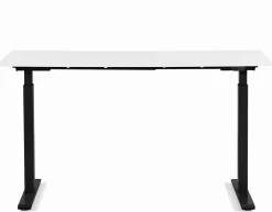 Biurko Smart 160x80 cm biało-czarne