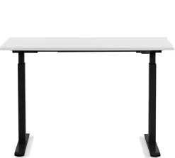 Biurko Smart 140x60 cm biało-czarne