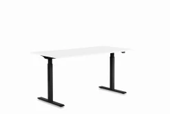 Biurko Smart 120x70 cm biało-czarne