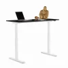 Biurko Smart 140x60 cm czarno-białe
