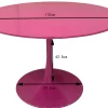 Blat okrągły MDF laminowany wzór biały marmur Ø110 cm
