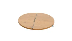 Blat okrągły MDF okleina orzech włoski Ø80 cm
