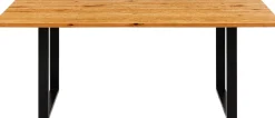 Blat z drewna dębowego olejowany prostokątny krawędź zaokrąglona 160x80 cm
