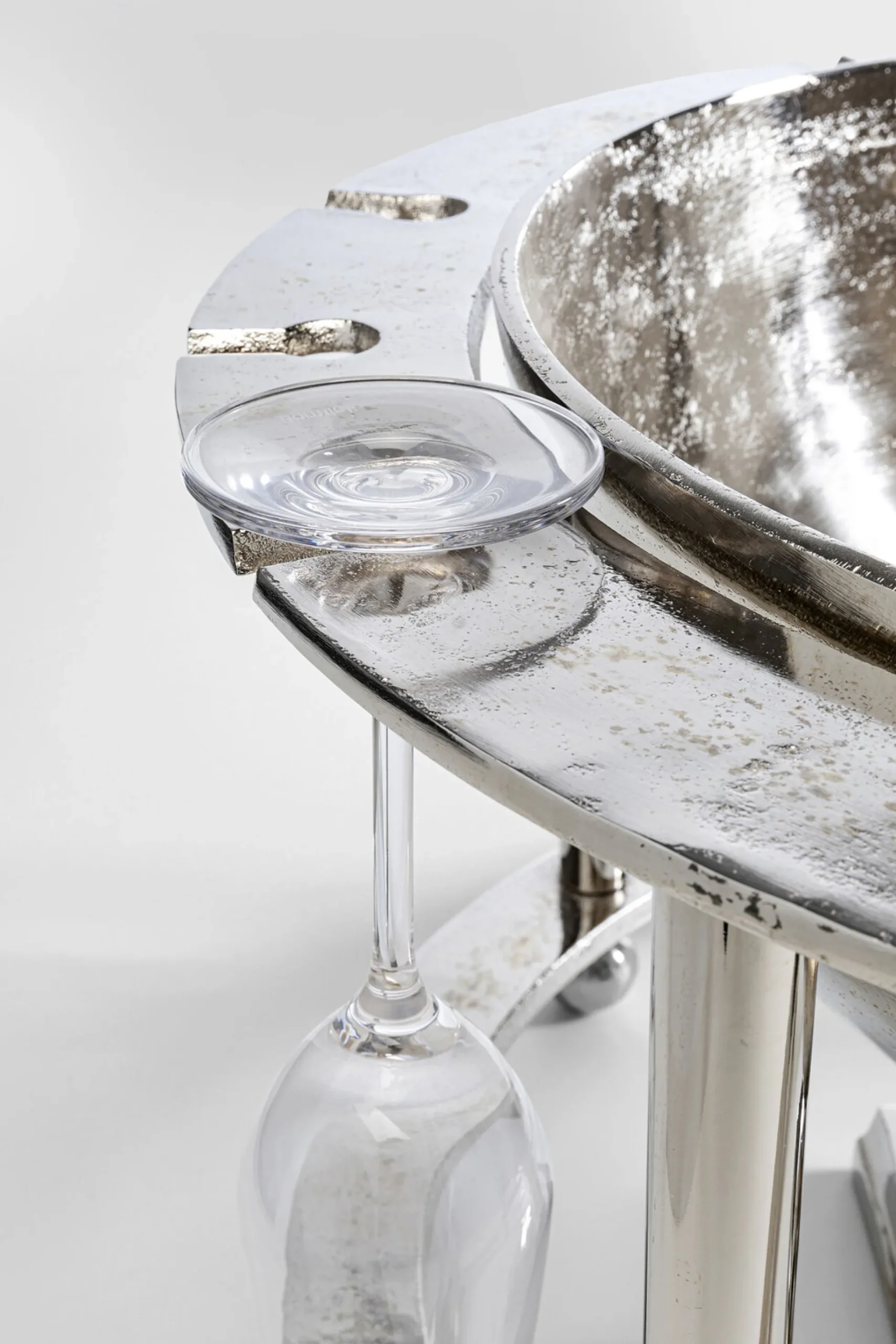 Cooler do butelek Champagne Time ∅61x38 cm srebrny
