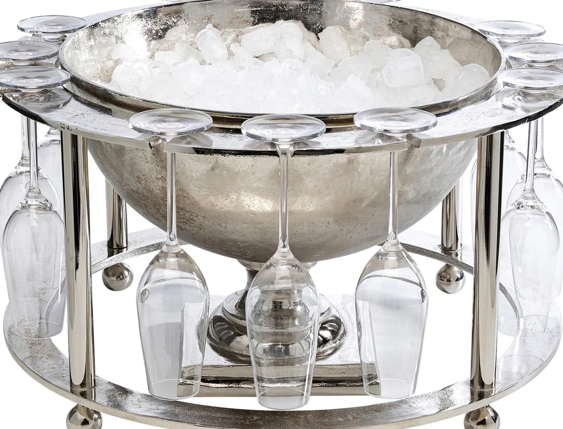 Cooler do butelek Champagne Time ∅61x38 cm srebrny
