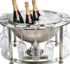 Cooler do butelek Champagne Time ∅61x38 cm srebrny