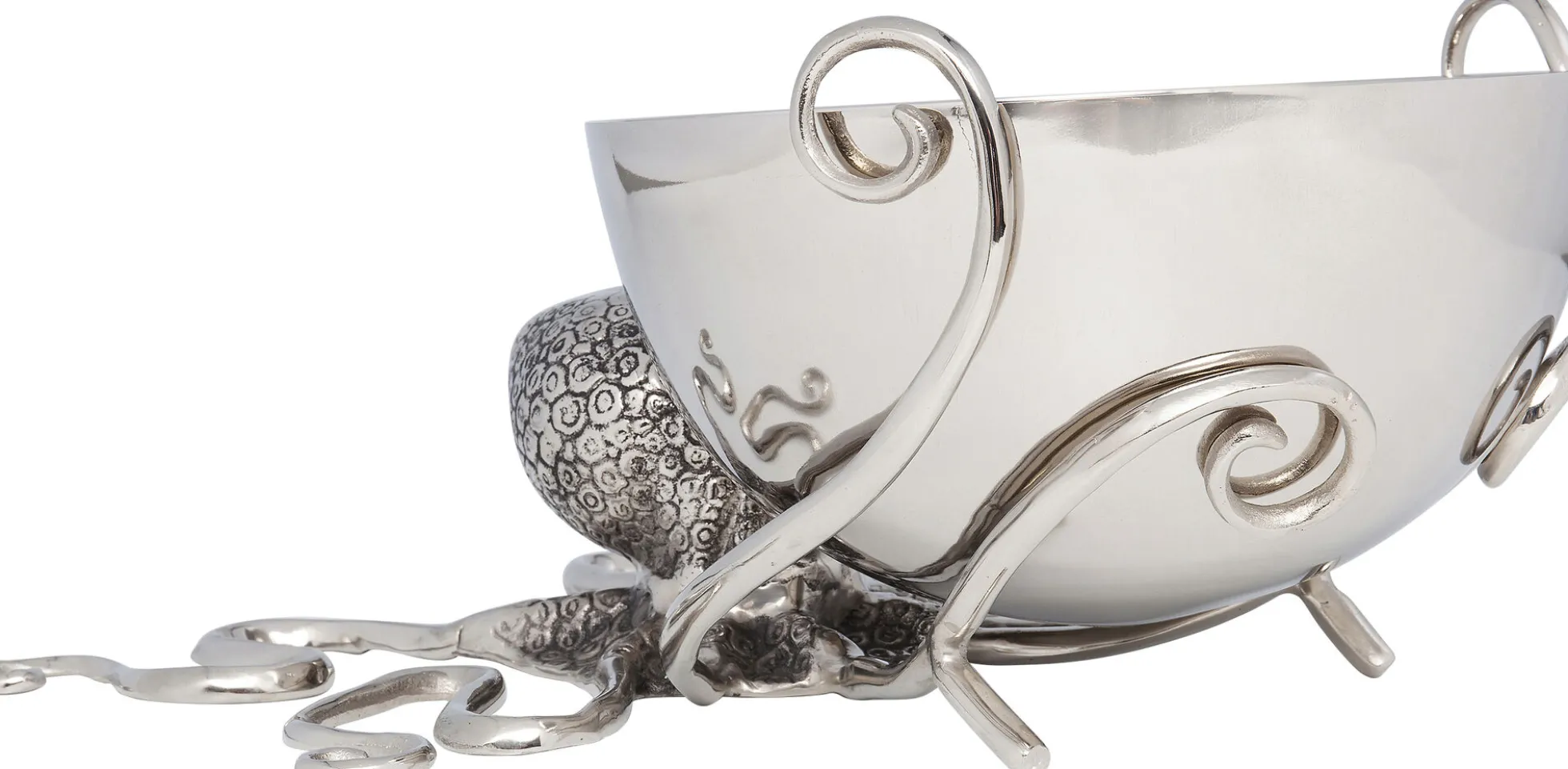Cooler do butelek Octopus 46x26 cm srebrny