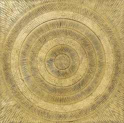 Dekoracja ścienna Art Circle 120x120 cm złota