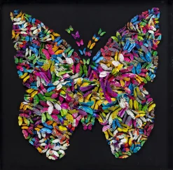 Dekoracja ścienna Farfalla 120x120 cm kolorowa