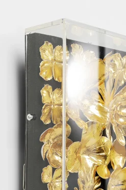 Dekoracja ścienna Gold Flower 80x80 złota