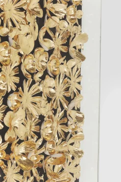 Dekoracja ścienna Gold Flower 120x120 cm złota