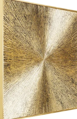 Dekoracja ścienna Illumino 120x120 cm złota