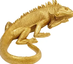 Dekoracja ścienna Lizard 17x40 cm złota