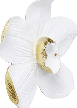 Dekoracja ścienna Orchid 51x54 cm biała