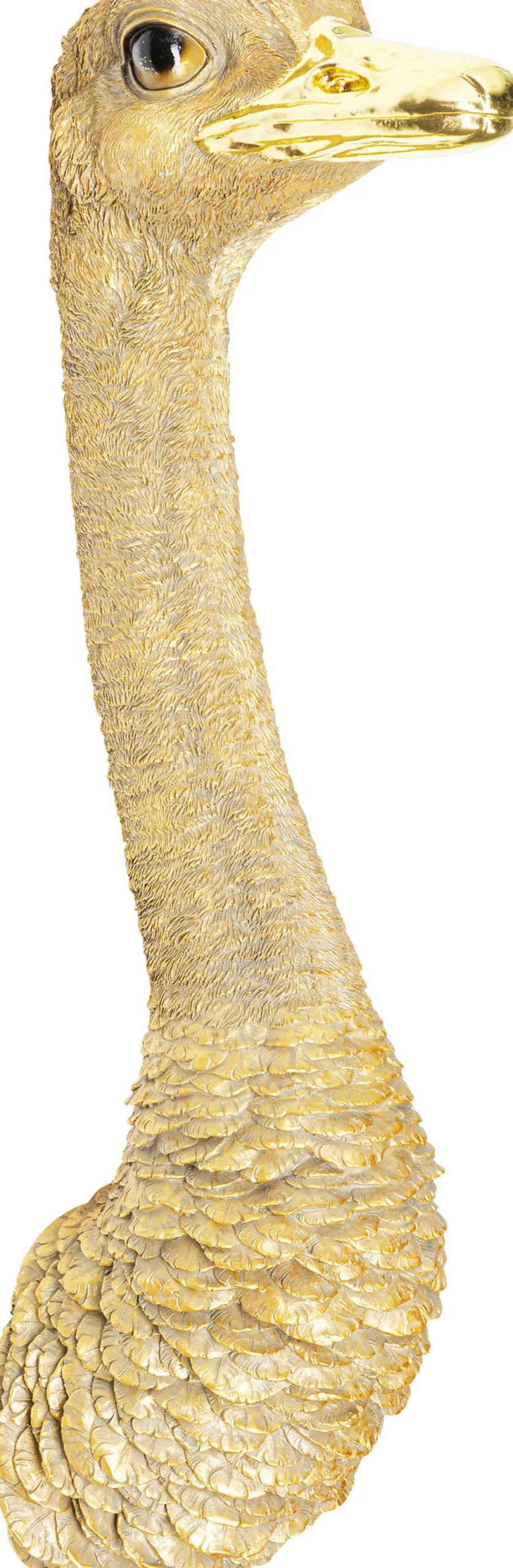 Dekoracja ścienna Ostrich 19x72 cm złota