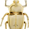 Dekoracja ścienna Stag Beetle złota 41cm
