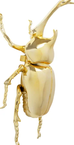 Dekoracja ścienna Stag Beetle złota 41cm