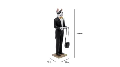 Dekoracja stojąca Butler Dog Alfred 53x159 cm