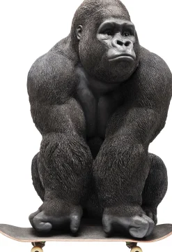 Dekoracja stojąca Gorilla Front 90x107 cm czarna