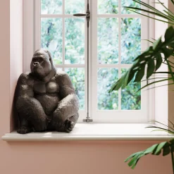 Dekoracja stojąca Gorilla 60x76 cm ciemnoszara