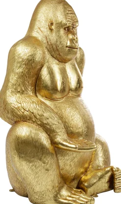 Dekoracja stojąca Gorilla XL 130x180 cm złota