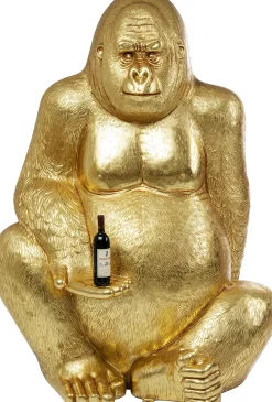 Dekoracja stojąca Gorilla XL 130x180 cm złota