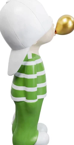 Dekoracja stojąca kolorowa chłopak i pies 82 cm