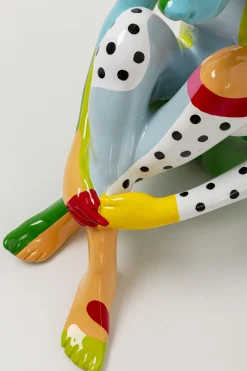 Dekoracja stojąca kolorowa do salonu pies 80 cm