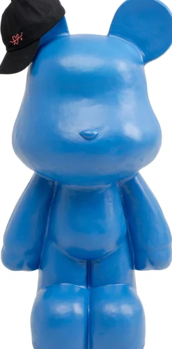 Dekoracja stojąca niebieski miś 101 cm