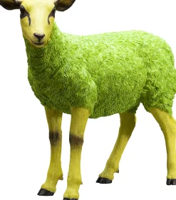 Dekoracja stojąca Sheep 49x60 cm zielona