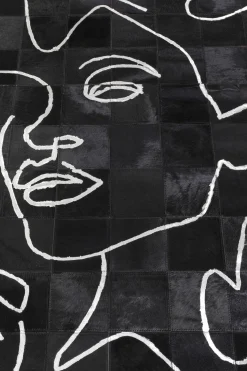 Dywan Art Faces 170x240 cm - skóra naturalna