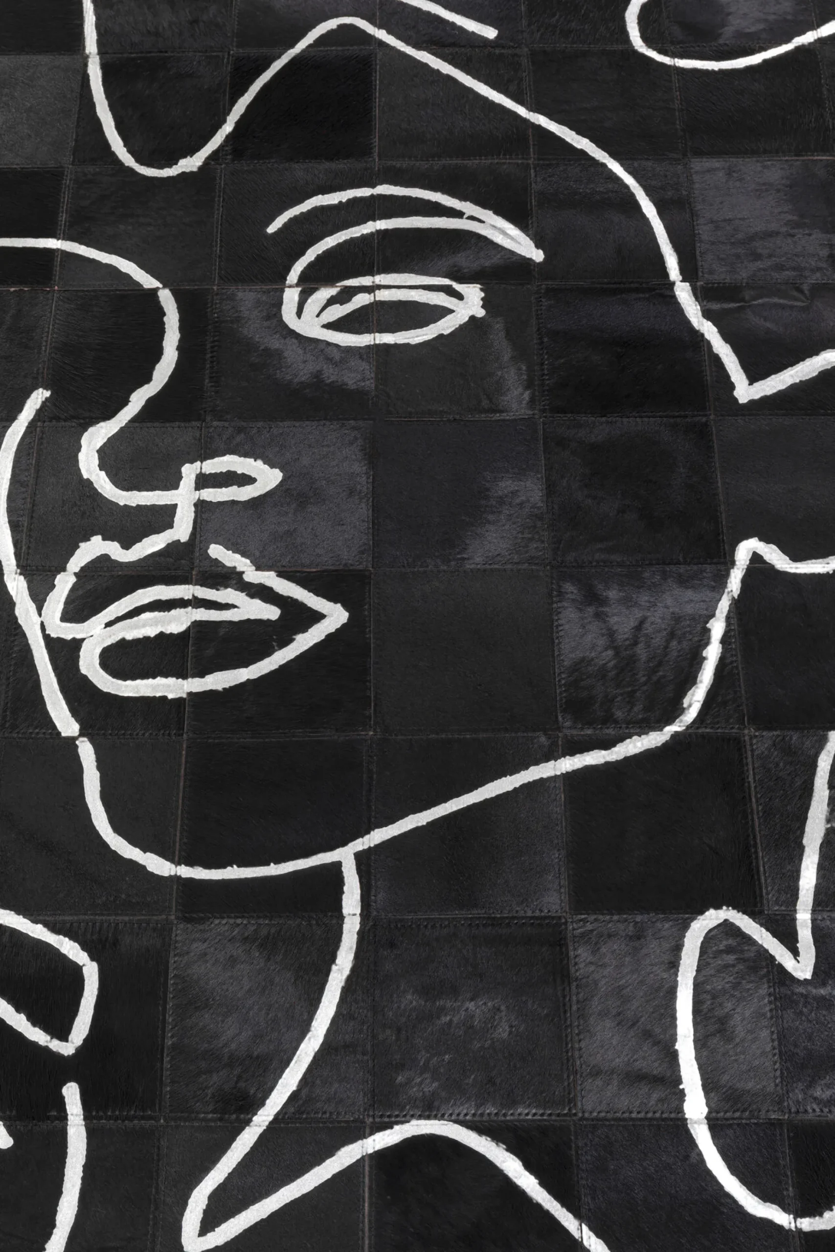 Dywan Art Faces 170x240 cm - skóra naturalna