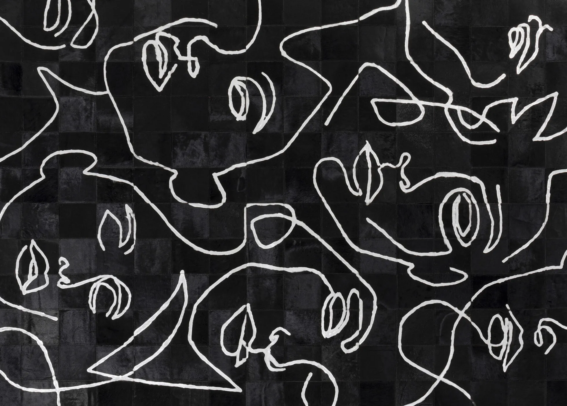 Dywan Art Faces 170x240 cm - skóra naturalna